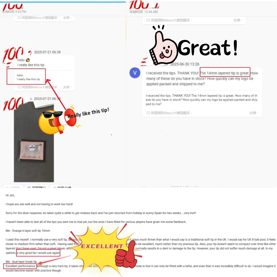 Clients Feedback Funblias Custom Tips are Best Tips