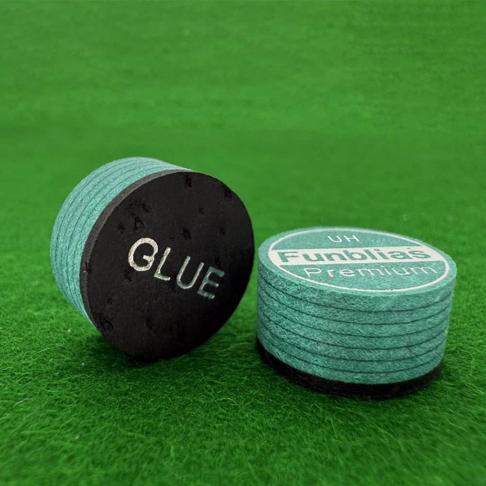 Pool Cue Tip Japanese Leather Laminated Billiard Tips Low Deflection for Players