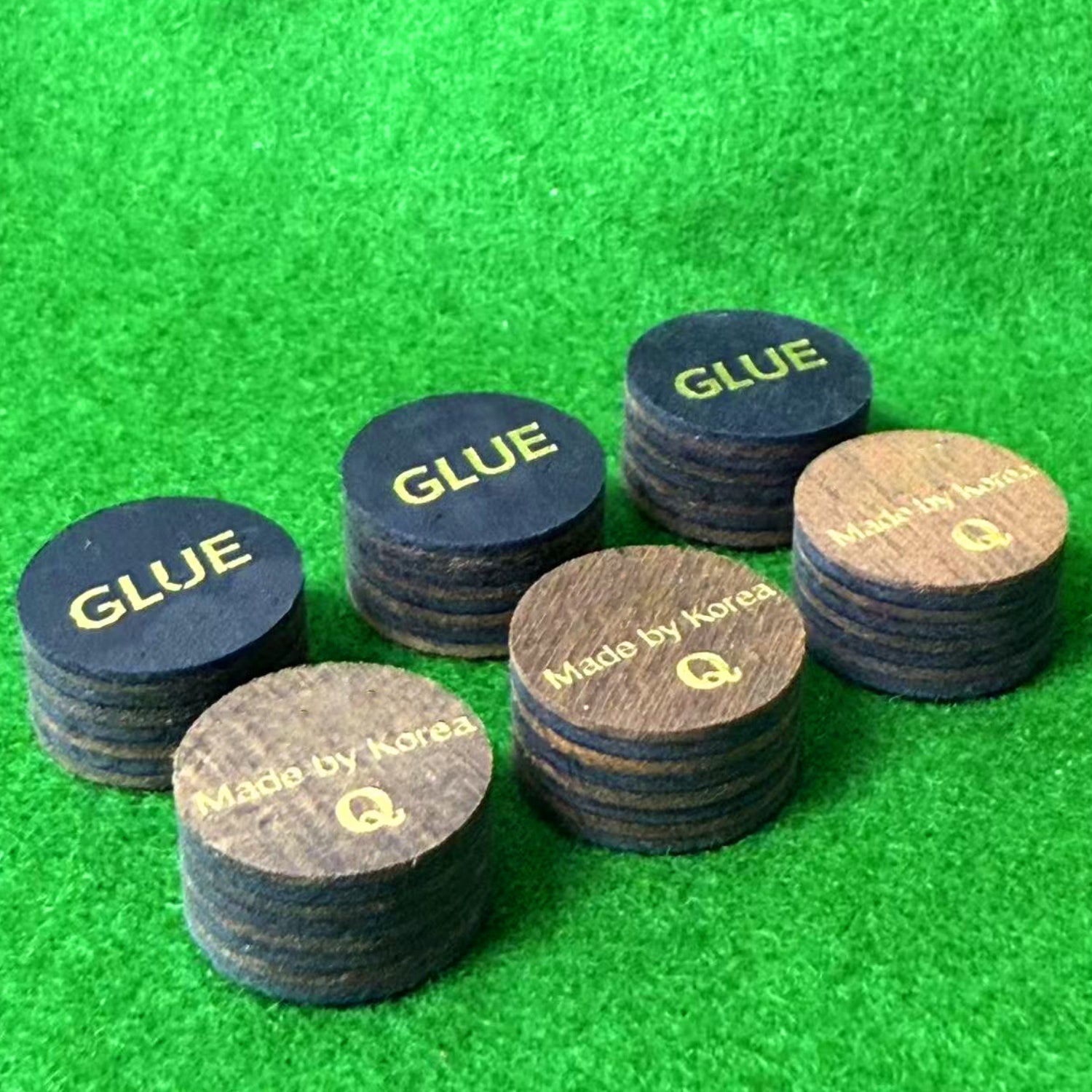 Premium Pig Skin Leather Pool Snooker Cue Tips 10mm-13mm Various Hardness
