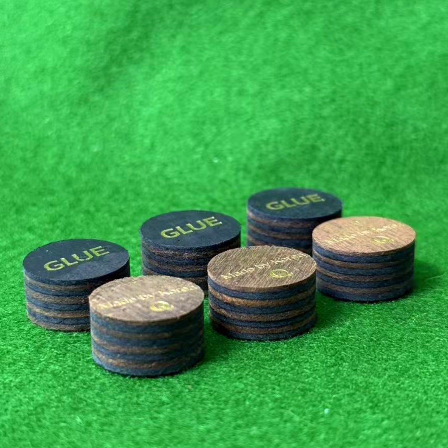 Premium Pig Skin Leather Pool Snooker Cue Tips 10mm-13mm Various Hardness