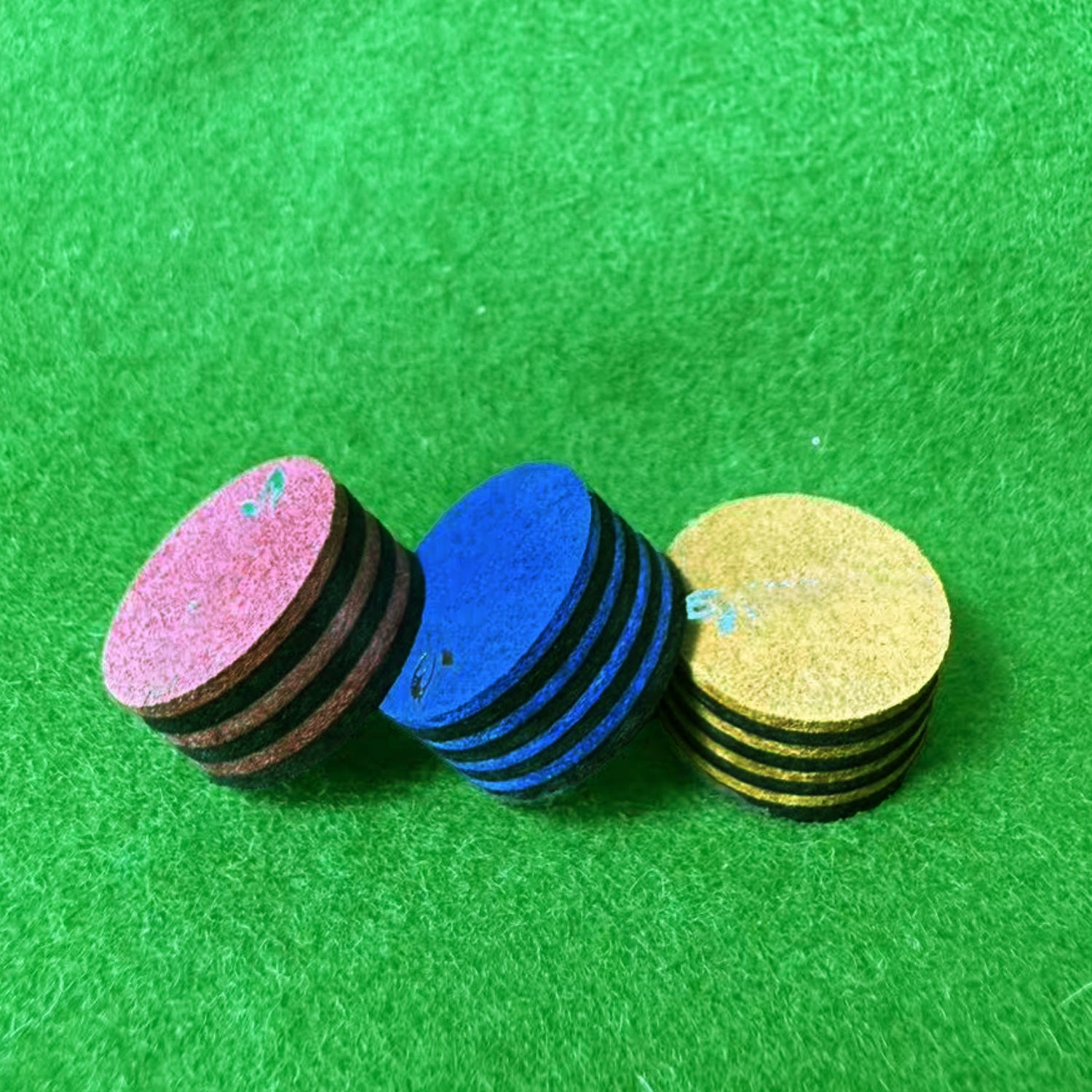 Cue Tip Replacement Tip Kit Professional Leather Tips for Pool Snooker Cue Maintenance