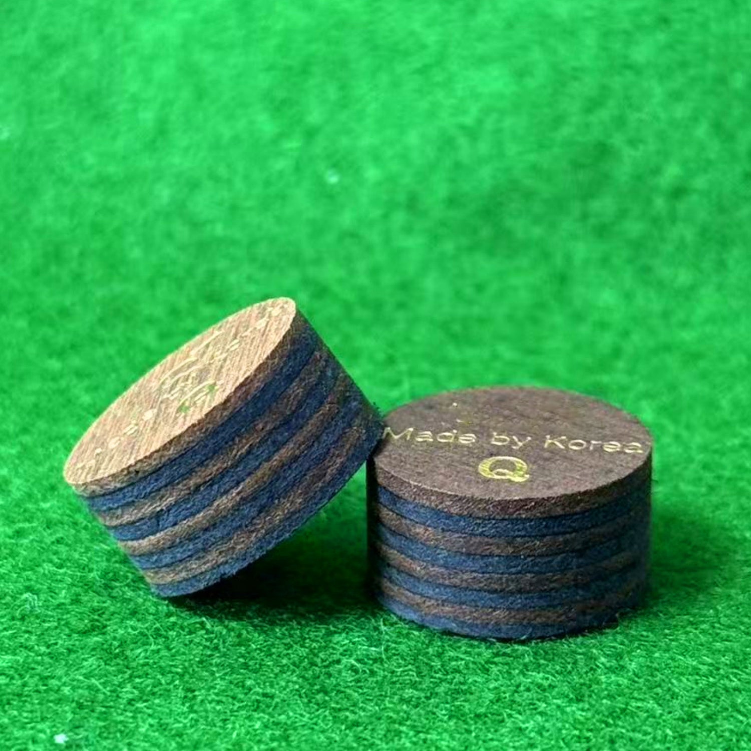 Premium Pig Skin Leather Pool Snooker Cue Tips 10mm-13mm Various Hardness