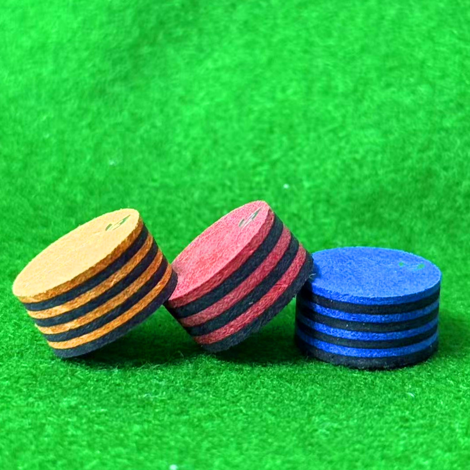 Premium Pig Skin Leather Pool Snooker Cue Tips 10mm-13mm Various Hardness