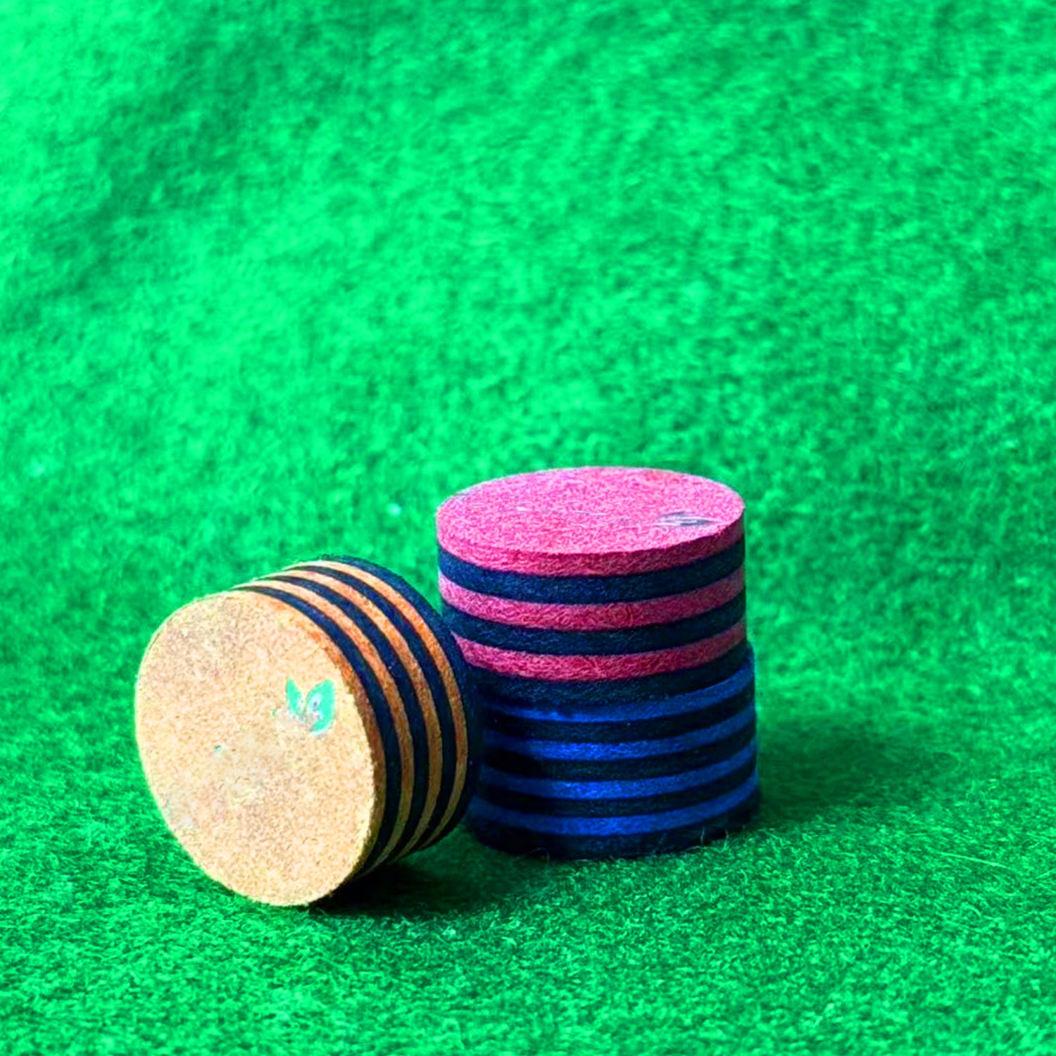 Premium Pig Skin Leather Pool Snooker Cue Tips 10mm-13mm Various Hardness